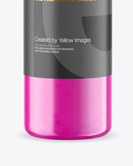 750ml Acrylic Paint Bottle Mockup