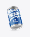 250ml Glossy Drink Can w/ Foil Lid Mockup
