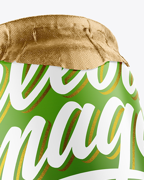 250ml Matte Drink Can w/ Foil Lid Mockup