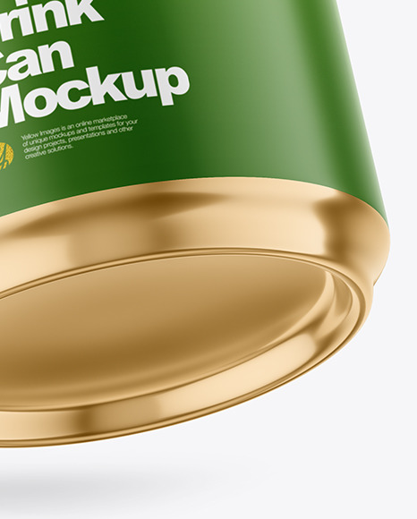 250ml Matte Drink Can w/ Foil Lid Mockup