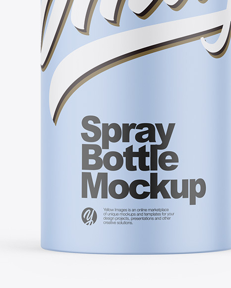 Matte Spray Bottle Mockup