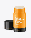 70g Glossy Plastic Deodorant Stick Mockup