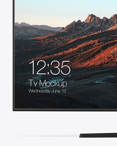 Curved Tv Mockup