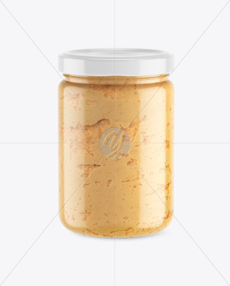 Clear Glass Jar w/ Spread Mockup