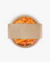 Paper Bowl With Carrots Mockup