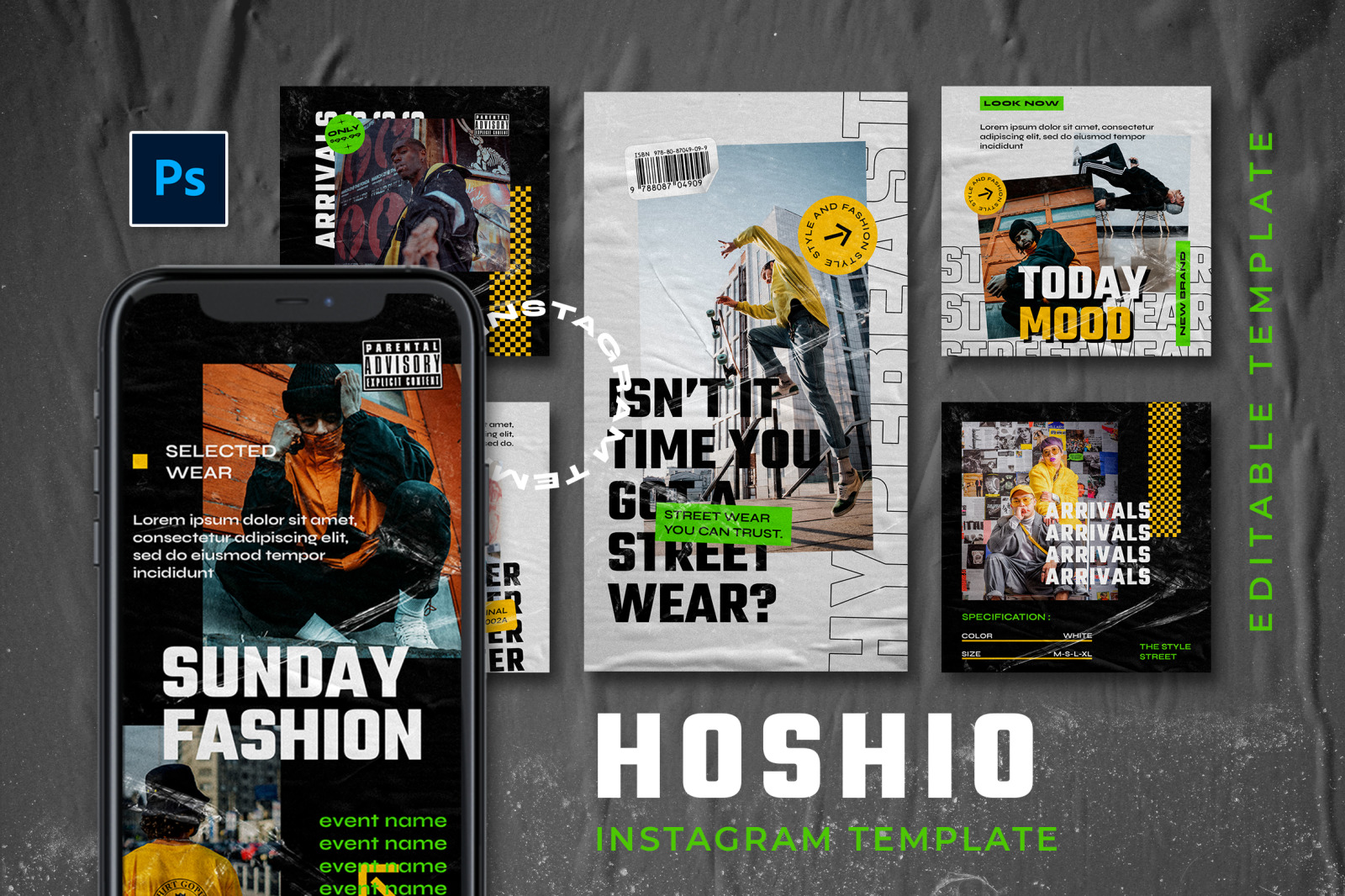 Hoshio Instagram Template