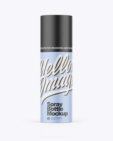 Matte Spray Bottle Mockup