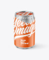 250ml Matte Drink Can w/ Foil Lid Mockup