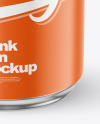 250ml Matte Drink Can w/ Foil Lid Mockup