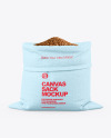 Canvas Sack with Buckwheat Mockup