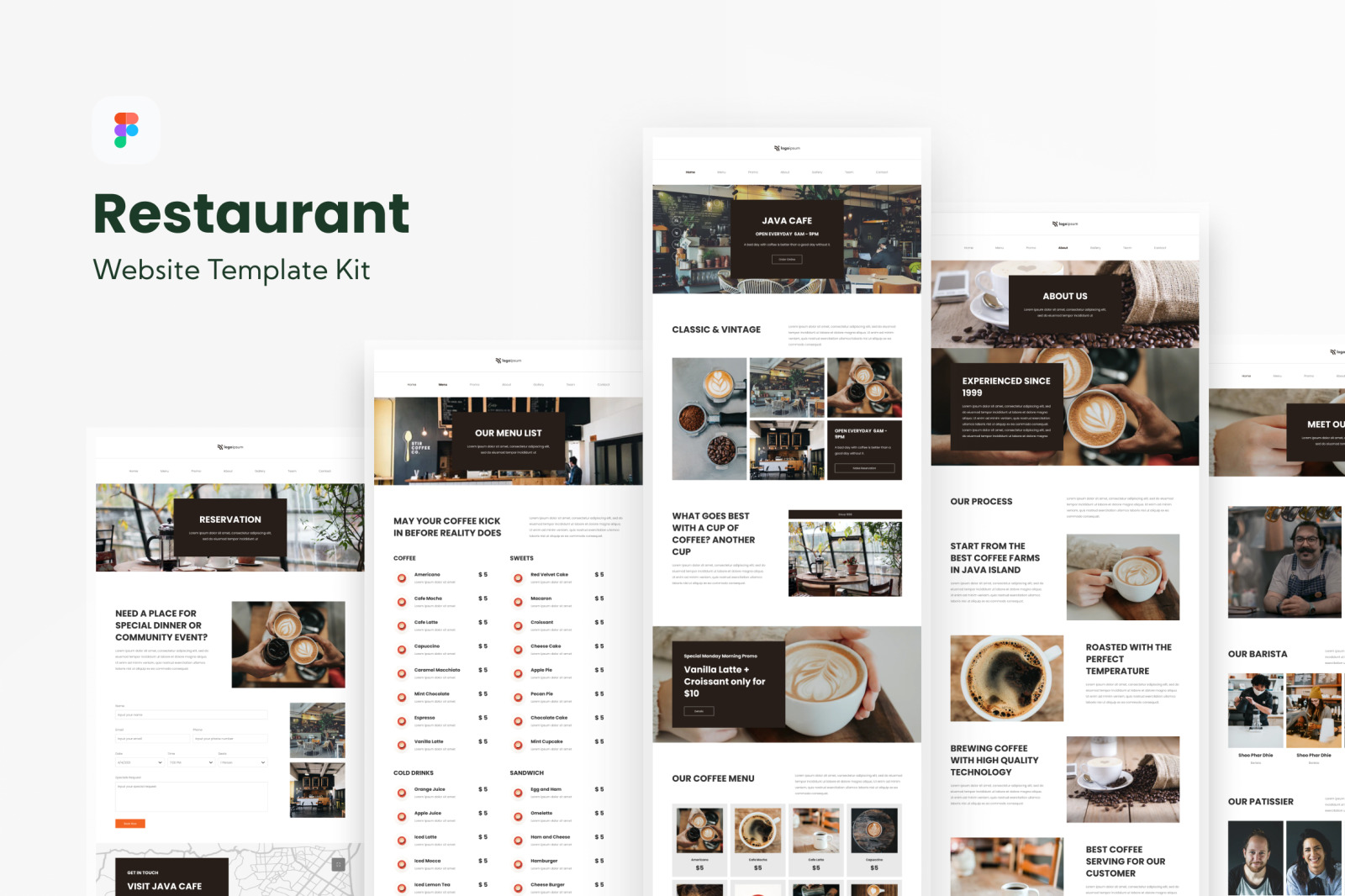 Restaurant and Cafe Website Template