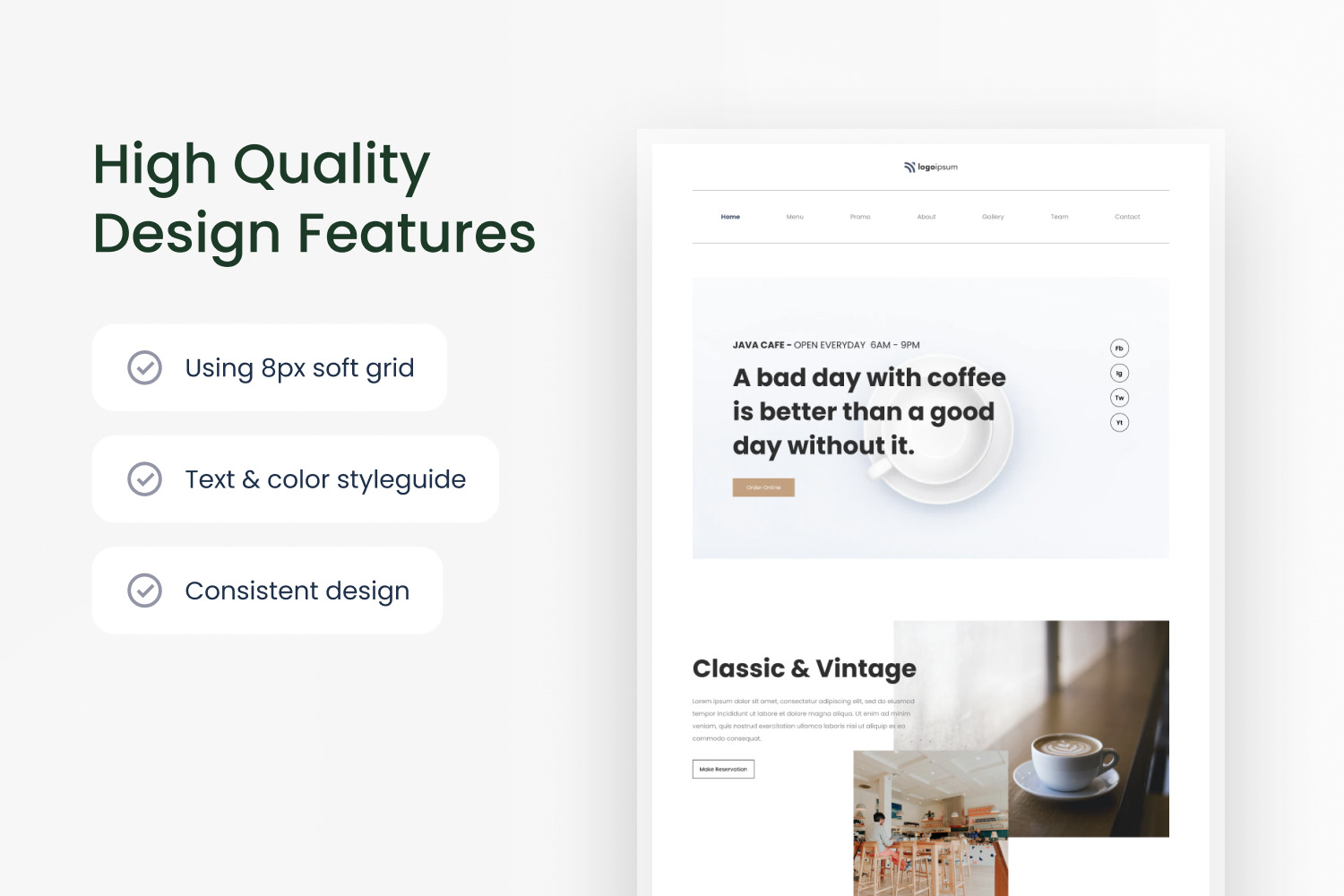Restaurant and Cafe Website Template Restaurant and Cafe Website Template