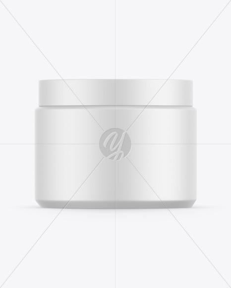 Matte Cosmetic Jar Mockup