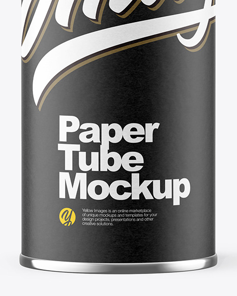 Matte Paper Tube Mockup