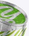 250ml Matte Metallic Drink Can w/ Foil Lid Mockup