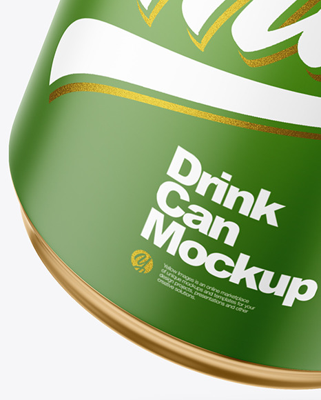 250ml Matte Drink Can w/ Foil Lid Mockup