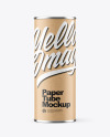 Kraft Paper Tube Mockup