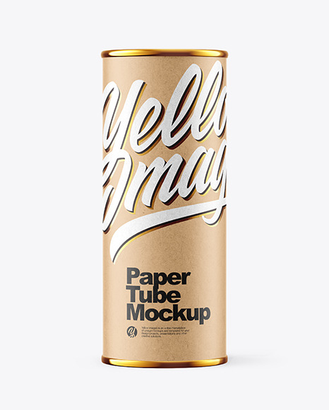 Kraft Paper Tube Mockup