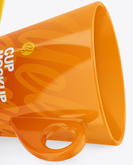 Two Glossy Cups Mockup