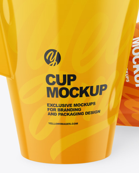 Two Glossy Cups Mockup