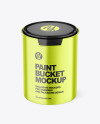 Metallic Paint Bucket Mockup