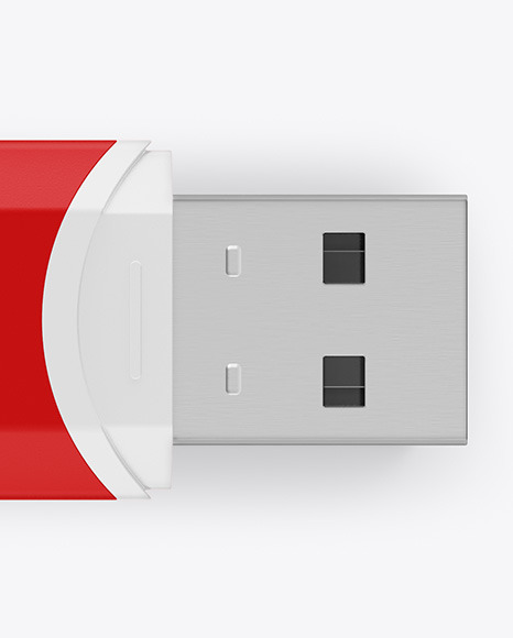 Matte USB Flash Drive Mockup