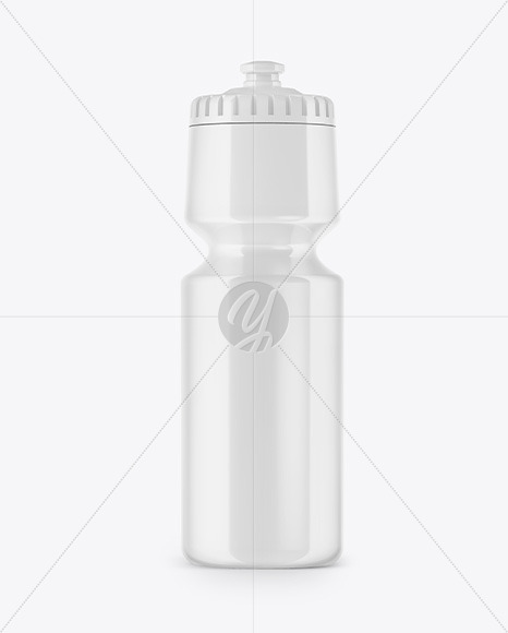 Glossy Water Bottle Mockup