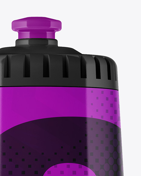 Glossy Water Bottle Mockup