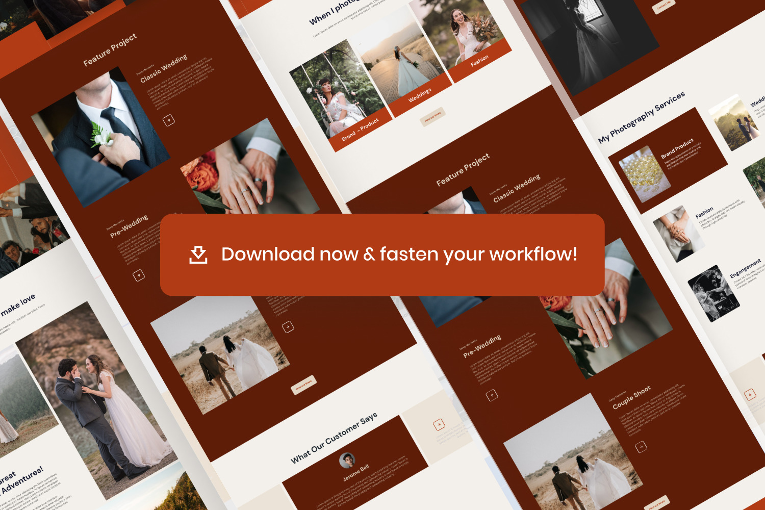 Photography Freelance Website Template Photography Freelance Website Template