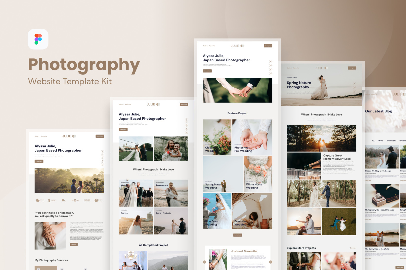 Photography Freelance Website Template