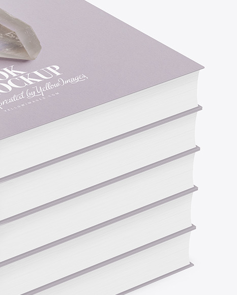 Hardcover Books w/ Matte Cover Mockup