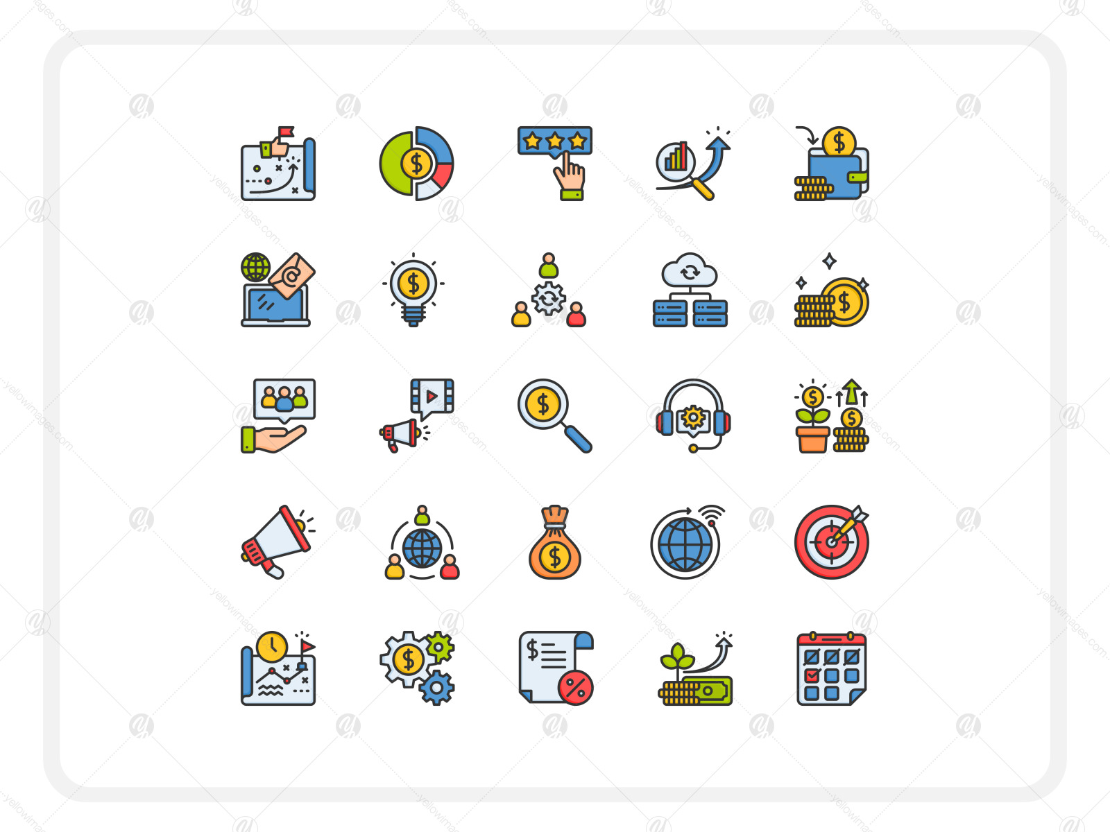 Marketing And Growth Icons Pack