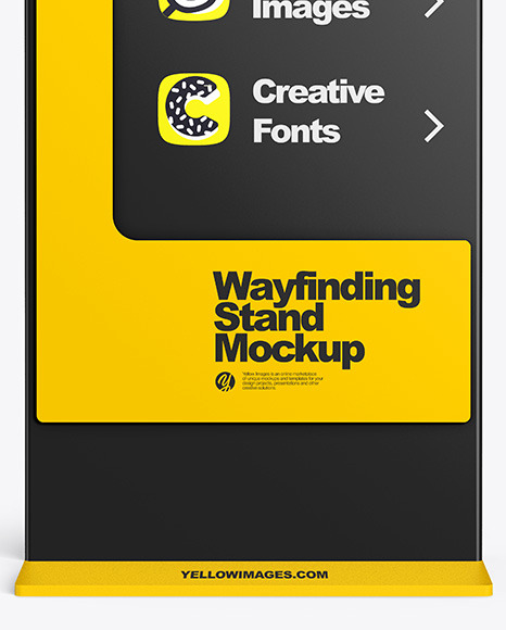 Wayfinding Stand Mockup