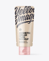 Glossy Cosmetic Cream Tube Mockup