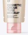 Glossy Cosmetic Cream Tube Mockup