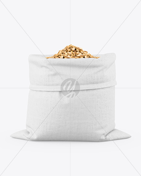 Canvas Sack with Pistachios Mockup