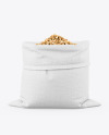 Canvas Sack with Pistachios Mockup