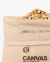 Canvas Sack with Pistachios Mockup