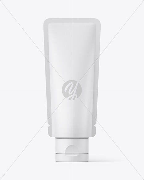 Matte Cosmetic Cream Tube Mockup