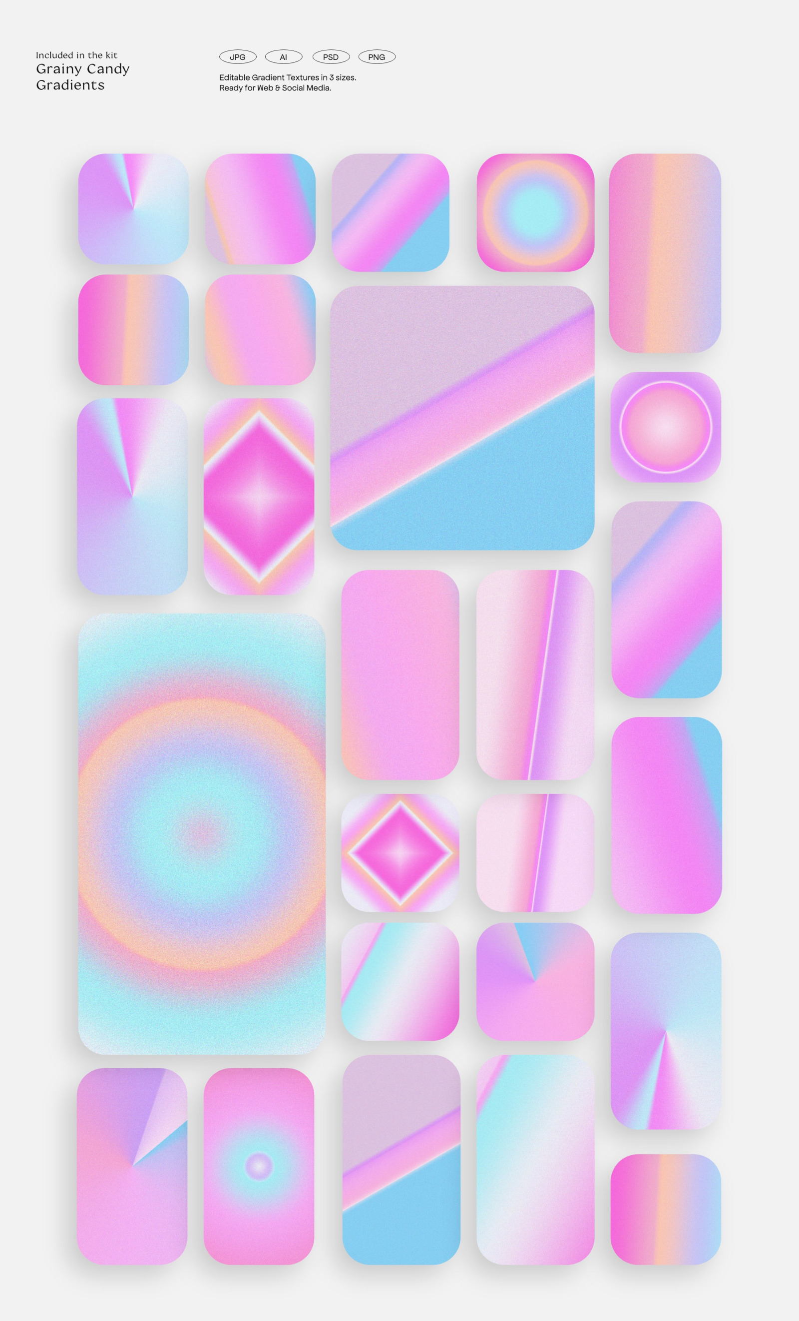 BUNDLE - LA Candy Gradients &amp; Shapes