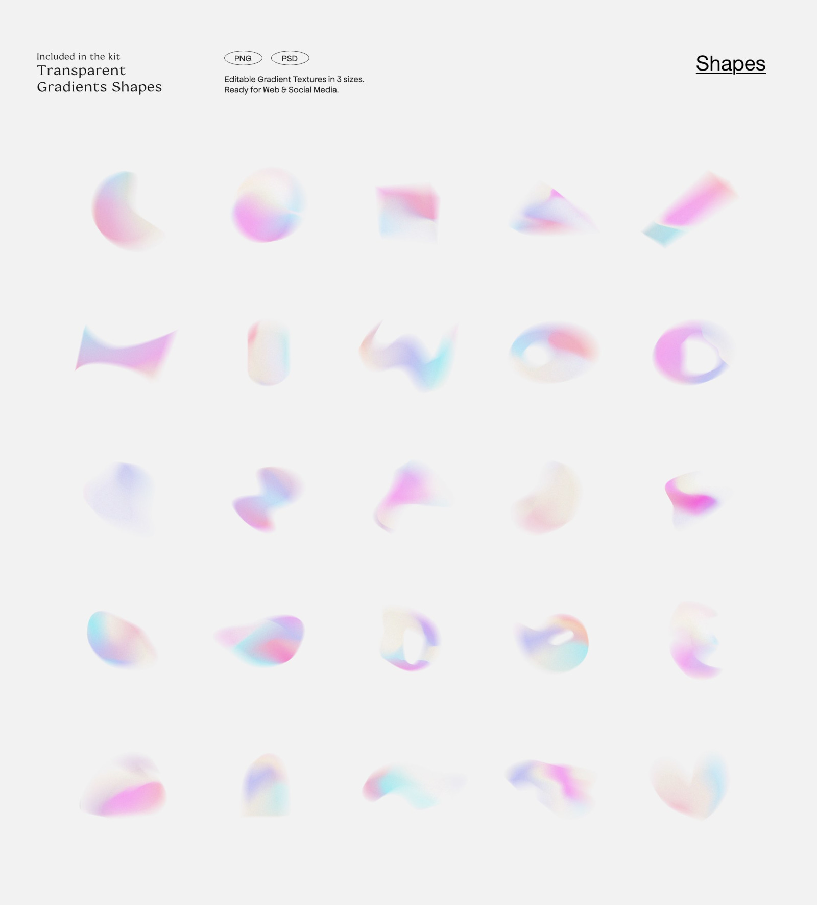 BUNDLE - LA Candy Gradients &amp; Shapes