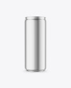 250ml Matte Metallic Drink Can Mockup