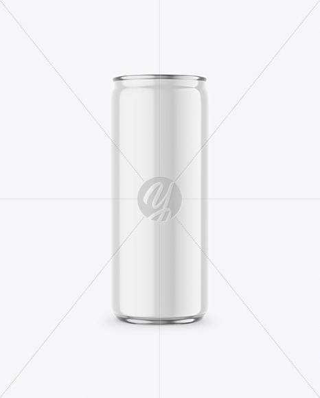 250ml Glossy Drink Can Mockup