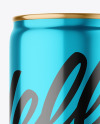 355ml Glossy Metallic Drink Can Mockup