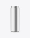 355ml Matte Metallic Drink Can Mockup