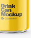 355ml Glossy Drink Can Mockup