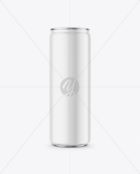 355ml Matte Drink Can Mockup