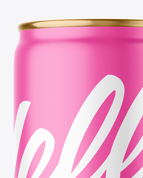 355ml Matte Drink Can Mockup