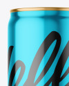 473ml Glossy Metallic Drink Can Mockup