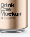 473ml Matte Metallic Drink Can Mockup